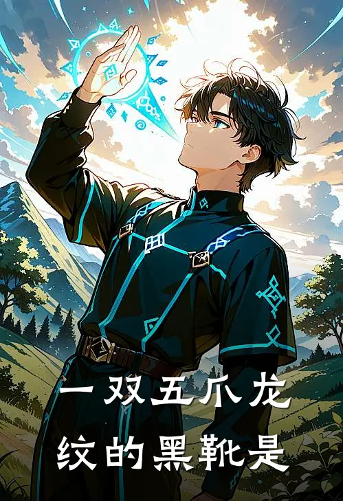 一双五爪龙纹的黑靴是